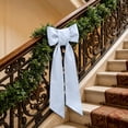 thumbnail image 5 of Wreath Sash for Front Door, Soft Polyester Decorative Ribbon, Solid Color Wreath Ribbon Bow for Yard Porch Garland Xmas Home Decor, 5 of 6