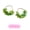 Green, variant on Party Time Bright Petals Fringe Earrings
