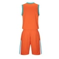 thumbnail image 4 of ATOGUTA Boys Summer Activewear Set Size 4-14 Years Basketball Performance Set Youth Lightweight Basketball Tank Top and Track Shorts Orange, 4 of 5