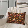 thumbnail image 5 of Naloa Thanksgiving Turkey Pillowcase, Throw Pillowcase, Wrinkle-Free, Stain-Resistant with Hidden Zipper for Bedroom Sofa-16"x24", 5 of 6
