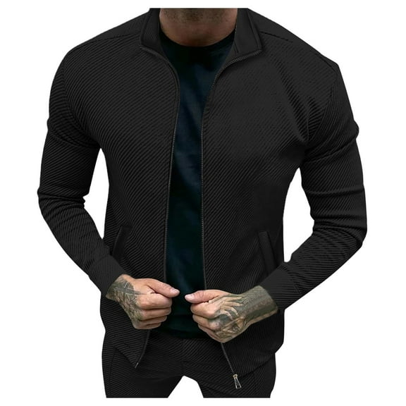 Dpytoraw Men's Twill Jacquard Jacket Light Flying Jacket Casual Soft Jacket