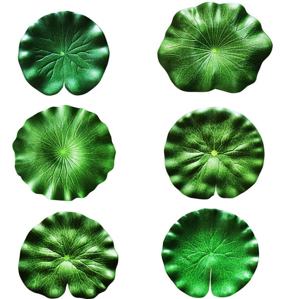 Dream Lifestyle Realistic Lily Pads Leaves, Artificial Floating Lotus