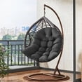 thumbnail image 4 of Chaise avec Coussin Épais Design Respirant Idéal pour Intérieur Ou Noir, 4 of 8