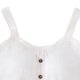 thumbnail image 5 of TaTaai Women Fashion Sleeveless Tank Top Crew Neck Solid Color Short Button Design With Chest Pad Breathable Non See-through Machine Washable Versatile Daily Wear Top Gift, 5 of 5