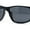 Matte Black - Black, variant on Classic Mens Sport Horn Rim Plastic Rectangular Sunglasses Matte Black - Black