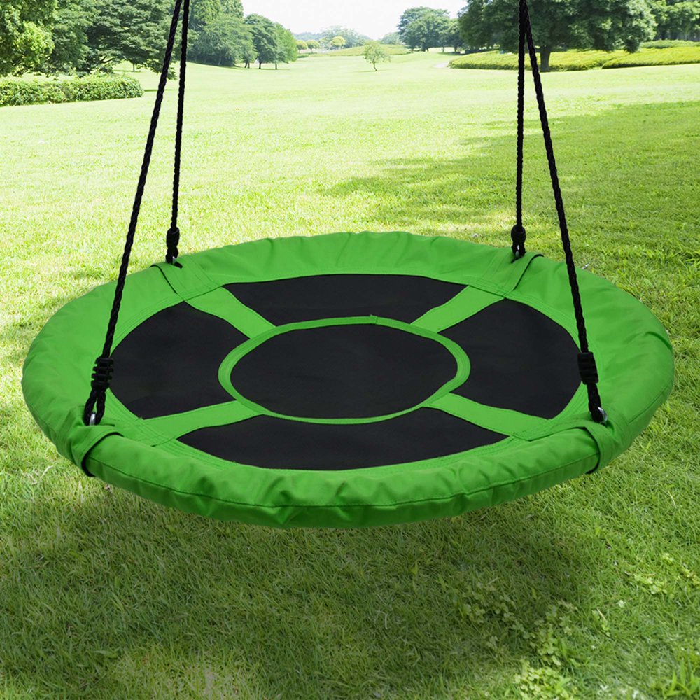 Tree Swing Chair Oxford  Net Round Hanging Rope Tire Saucer for Kids