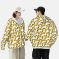 thumbnail image 4 of Lsque Yellow Pears Pattern UPF 50+ Lightweight Sun Protection Men's Women's Long Sleeve Shirt, Hoodie Performance -XX-Large, 4 of 7