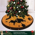 thumbnail image 6 of FMSHPON Halloween Witch Xmas Christmas Tree Skirt Stand Mat for Holiday Party Decoration Indoor Outdoor 48 inches, 6 of 6