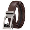 thumbnail image 1 of Cinturón de cuero para hombre con hebilla hueca de 3,1 cm, cinturón con hebilla automática, sencillo, de dos capas, de piel de vaca, de comercio exterior, 1 of 6