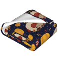 thumbnail image 2 of Bingfone Turkey And Autumn Print Flannel Fleece Blanket Throw Blanket for Bed,Sofa,Couch,Travel,Camping(40"x30" ), 2 of 8