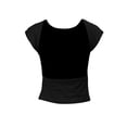thumbnail image 5 of Gureui Women's Backless Crop Tops,Casual Solid Color Short Sleeve Pullover Slim Fit Front Back Reversible Tee T-shirt, 5 of 6