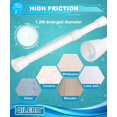 thumbnail image 3 of QILERR Tension Curtain Rod 16 to 28 Inches Adjustable Small White Tension Rods No Drill Spring Curtain Rod Extendable Closet Curtain Rods for Small Windows, Curtain, Clothes, 3 of 7