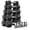 160lbs Only Weight, variant on MITONOS 160 Dumbbell Sets with Rack, Rubber Hex Dumbbells, Strength Training Weight Set Home Gym, Hand Weights with Chrome Handle for Strength Training
