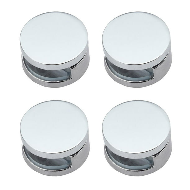 4 soportes para estantes de vidrio, soportes de pared para estantes de vidrio, soportes para espejos para montaje en pared.