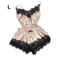 thumbnail image 1 of tredstone Femmes Sexy Dentelle Mesh Pyjama Ensemble Réglable Bandoulière Haut et Short, 1 of 6
