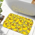 thumbnail image 3 of Cute Yellow Duck Soft Flannel Bathroom Rug 16"x24", Water Absorbent Non-Slip Bath Mat for Tub and Shower Room, 3 of 9