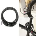 thumbnail image 1 of Coded Bicycle Lock, Bicycle Cable Lock, High Strength Easy To Operate, Mountain Bicycle For Bike Children Home, 1 of 8