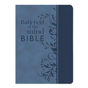 JOYCE MEYER Battlefield of the Mind Bible, Blue Leatherluxe(r): Renew Your Mind Through the Power of God's Word (Hardcover)