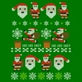 thumbnail image 2 of Men's Lost Gods Santa Claus Ugly Christmas Sweater  Graphic Tee Kelly Green 3X Large, 2 of 5