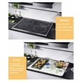 thumbnail image 3 of nqOlkjepod Large Induction Cooktop Protector Mat 28.5"x20.5", 4th of July Stove Top Covers for Electric Stove, Blue Red Spring Floral Independence Day Stove Burner Cover Mats, Glass Top Stove Cover, 3 of 8