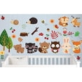thumbnail image 2 of Kids Wild Safari Animal Wall Stickers for Nursery Decoration | Jungle Theme Peel & Stick Owl Woodland Nursery Wall Decals for Baby Playroom Decor, 2 of 4