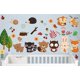 thumbnail image 2 of Kids Wild Safari Animal Wall Stickers for Nursery Decoration | Jungle Theme Peel & Stick Owl Woodland Nursery Wall Decals for Baby Playroom Decor, 2 of 4