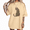 apricot-1, variant on Women's Elegant Leopard Graphic Tee Minimalist Sitting Wild Cat Art Print Casual Summer Top