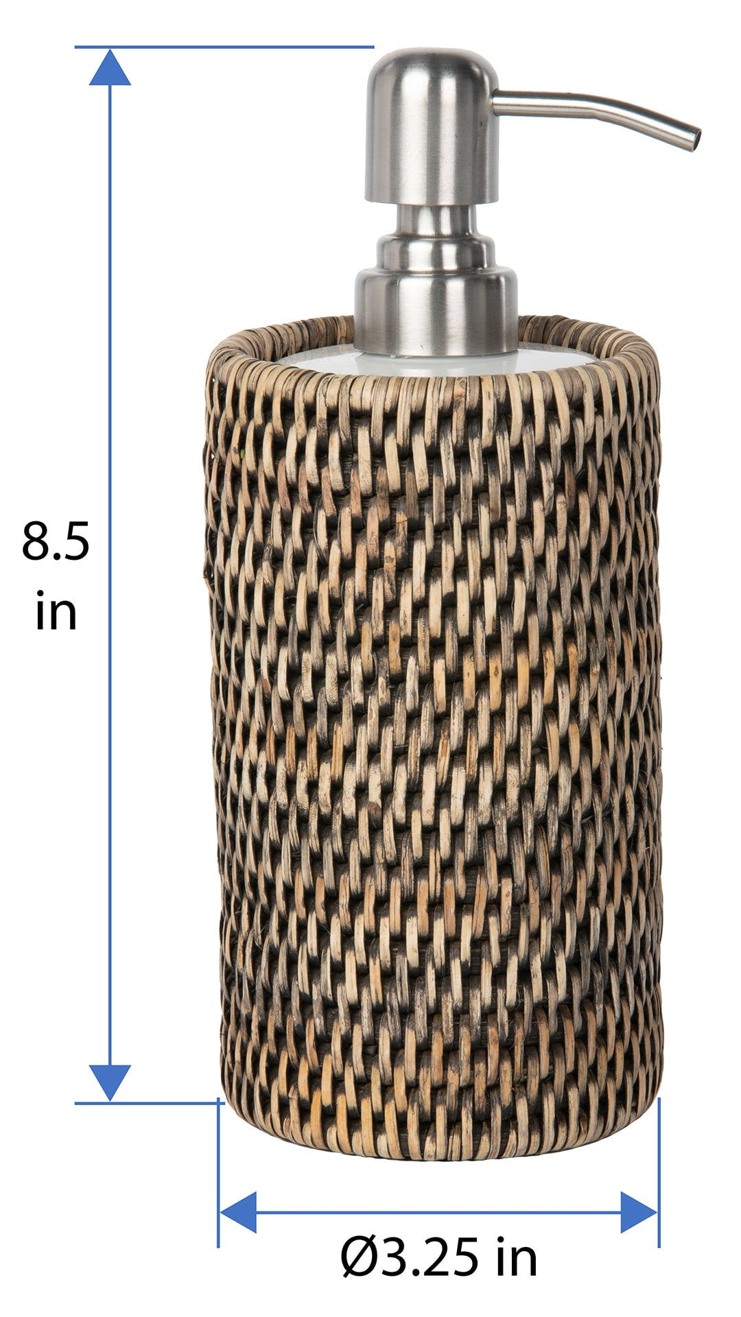 La Jolla Rattan Liquid Soap Dispenser