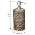 thumbnail image 4 of Kouboo La Jolla Rattan Liquid Soap Rustic Dispenser, Indoor Kitchen Bathroom Countertop, Hand Soap Dispenser, Farmhouse Decor, Housewarming Gift, Honey Brown, 4 of 12