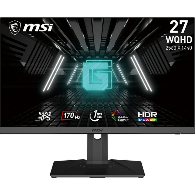 Monitor MSI G272QPF, 27 pulgadas, 2560 x 1440, QHD, 170 Hz, 1 ms