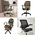thumbnail image 2 of SCRAWLGOD Stretch Computer Chair Slipcover with Arm Rest Slipcovers 4 PCS Comfortable Boss Chair Protector Removable Anti-Slip Gaming Chair Cover, Leopard Print Horse American Tribal, 2 of 7