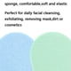 thumbnail image 3 of 4 piezas de esponja en polvo para limpieza facial, desmaquillado y exfoliante, mezcla de colores 3, 3 of 6