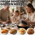 thumbnail image 5 of Ktaxon 5QT Enameled Cast Iron Dutch Oven with Upgraded Textured Handles, Candy-Shaped Sourdough Bread Baking Pot, Oven Safe to 500°F, Obsidian Black, 5 of 14