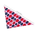 thumbnail image 2 of Dog Bandanas, Blueberry Print red Adjustable Dog Scarf Triangle Bib Handkerchief Accessories for Small Medium Large Dogs, Cats, Pets, 2 of 6
