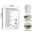 thumbnail image 2 of When Tomorrow Starts Without Me Canvas Wall Art Memorial Poem Print Sympathy Gifts For Loss Of Loved One Bereavement Painting For Home Decor Grief Gift  Unframed 12x18inch(30x45cm), 2 of 8