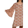 thumbnail image 4 of Moomaya Robes Tuniques Courtes Femmes Manches Kimono Kurti Imprimé Mini Tenue d'Été, 4 of 5