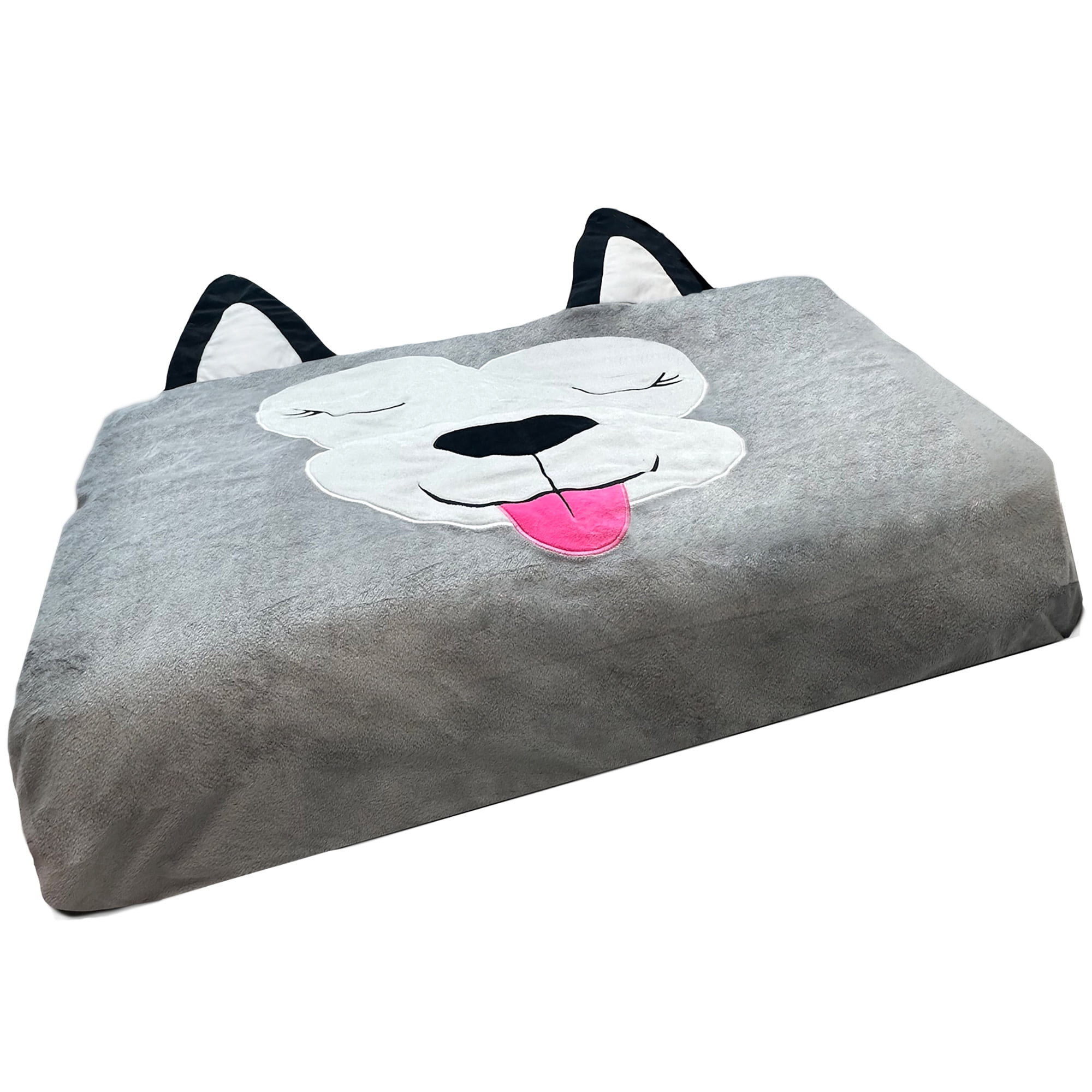 Pet Bed In A Box Slipcover: Daisy The Gray Dog - Small - 24x18" Character Bed Case, Stuff & Fill With Your Scent-Pillows-Clothes, Happy Nappers