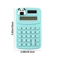 thumbnail image 3 of Calculadora portátil para estudiantes, oficina, computadora pequeña, estudio, papelería, linda calculadora de escritorio con botones, energía solar y batería, pantalla de visualización: perfecta para, 3 of 8