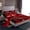 Red 02, variant on Feelyou Neon Race Car Twin Sheet Sets for Kid, Fashion Automobile Twin Fitted Sheet, Red Racing Horse Animal Flat Sheet, Luxury Bedroom Decor, 3-Piece