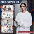 thumbnail image 4 of MEDICAL NATION Disposable Lab Coats | Case of 30, Extra Large | White Lab Coat, Latex-Free, Lab Coat for Women and Men, PPE Protective Gowns with Snaps| Perfect for Hospitals, Pharmacies, Lab, Clinics, 4 of 8
