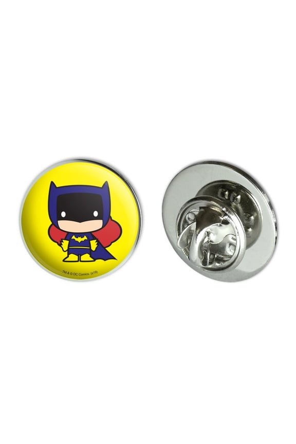 Batman Batgirl Cute Chibi Character Metal 0.75" Lapel Hat Pin Tie Tack Pinback