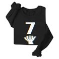 thumbnail image 4 of Cutuoiiu Sweatshirt for Women Long Sleeve 6-7 Print Solid Color Sport Shirts Gifts, 4 of 4
