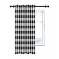 thumbnail image 7 of Black White Thermal Insulated Blackout Curtains for Bedroom 72 Length Buffalo Plaid Room Darkening Curtain 1 Panel Grommet Window Curtain Drape for Living Room Nursery Room, 7 of 7