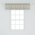 thumbnail image 2 of Ambesonne Grey Window Valance, Paisley Victorian Pattern, 54" X 12", Grey Beige, 2 of 3