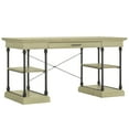 thumbnail image 2 of Weston Home Cabana 1-Drawer Writing Desk, Ivory White, 2 of 9