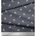 thumbnail image 2 of Soimoi Georgette Viscose Fabric Floral Block Decor Fabric Printed Yard 42 Inch Wide, 2 of 3
