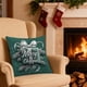thumbnail image 4 of CaiYueKe Christmas Pillow Cover Holiday Decorations, Festive Sofa Cushion Cover with Christmas Wreath Gift Box Design, Green Christmas Themed Pillowcase for Living Room Office Decor, 4 of 7