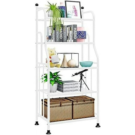 

TJUNBOLIFE 5 Tier Metal Standing Iron Sheet Space Saver Heavy Duty Tower Rack Multifunctional Shelving Unit Organizer Outdoor Flower Stand for Kitchen Bathroom Garage Pantry