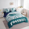 thumbnail image 3 of Comforters Queen Size Set with Sheets Football - 7 Pieces Bed in a Bag Queen American Football Beddding Sets with Comforter, Sheets, Pillowcases & Shams(Philadelphia), 3 of 5