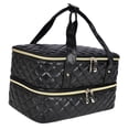 thumbnail image 1 of Organizador de esmalte de uñas,Caja de almacenamiento de viaje portátil,Bolsa de suministros de uñas Estuche de transporte de esmalte de uñas de doble Negro, 1 of 8